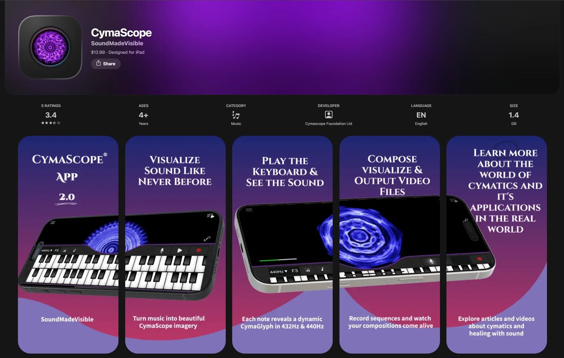 CymaScope: See Your Sound